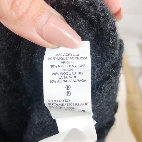 Lucky Brand Gray Wool Knitted Cowl Neck Sweater - Picture 7 of 7